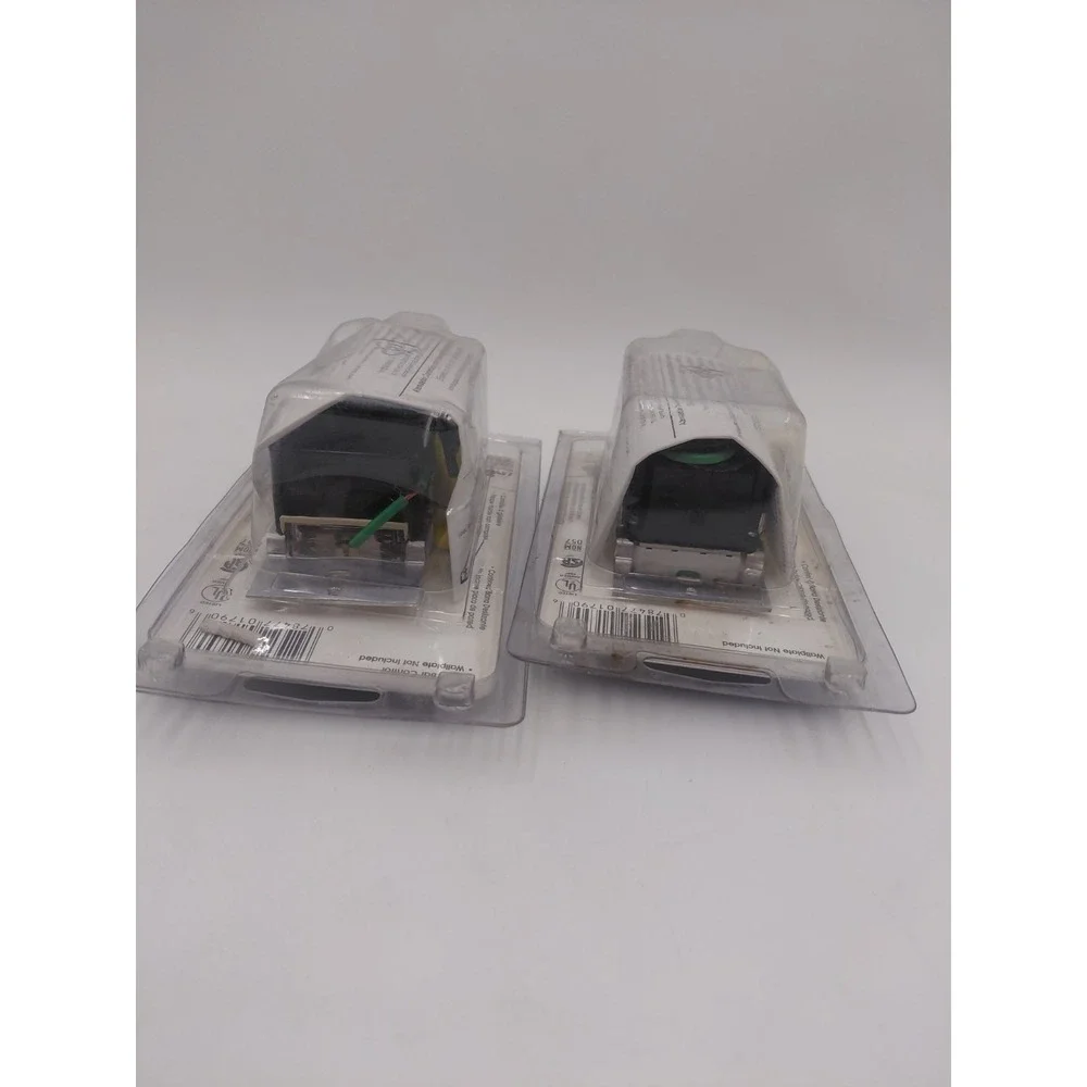 2 Leviton Decora Sureslide Dimmer 600W White 607-6631-PW Preset Switch Lot NIB
